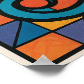 ホルスのエジプトの目 – モダン抽象芸術 ポスター (角)