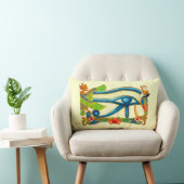 ホルスのエジプトの目 – モノグラム ランバークッション (椅子)