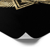 ホルスのエジプトの目 – ワジェットオーナメント ポスター (角)