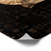 ホルスのエジプトの目 – ワジェットオーナメント ポスター (角)