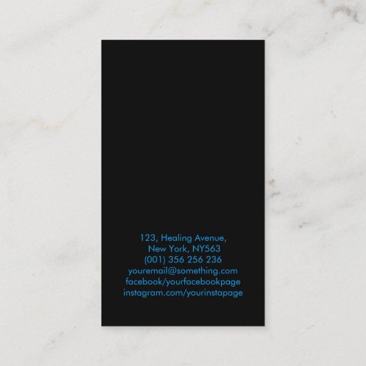 ホルスのエジプトの目 – ワジェットオーナメント 名刺 (裏面)