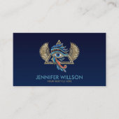 ホルスのエジプトの目 – ワジェットオーナメント 名刺 (正面)