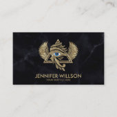 ホルスのエジプトの目 – ワジェットオーナメント 名刺 (正面)