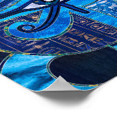 ホルスのエジプトの目 – Wadjet – 混合質感 ポスター (角)