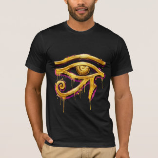ホルスの目のグラフィティドリップ - エジプトストリート Tシャツ