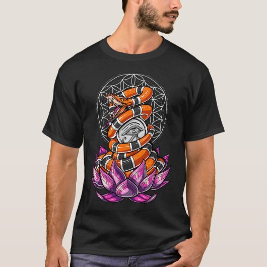 ホルスの目ロータス Tシャツ (正面)