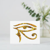 ホルスの目 - ゴールド ポストカード (スタンド正面)