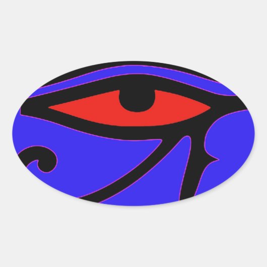 ホルスの眼 楕円形シール (正面)