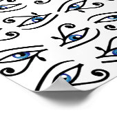 ホルスまたはワジェットのエジプトの目 ポスター (角)