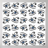 ホルスまたはワジェットのエジプトの目 ポスター (正面)