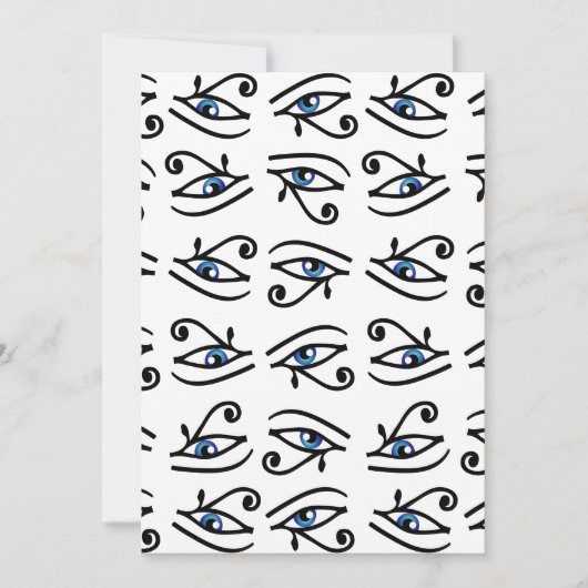 ホルスまたはワジェットのエジプトの目 招待状 (正面)