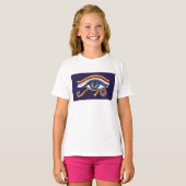 ホルスアイプリンセスTシャツ - 少女の守護エジプト Tシャツ (正面フル)