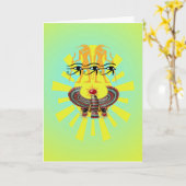 ホルスカードの目 カード (黄色い花)