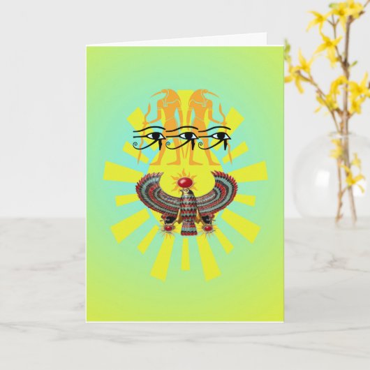 ホルスカードの目 カード (黄色い花)