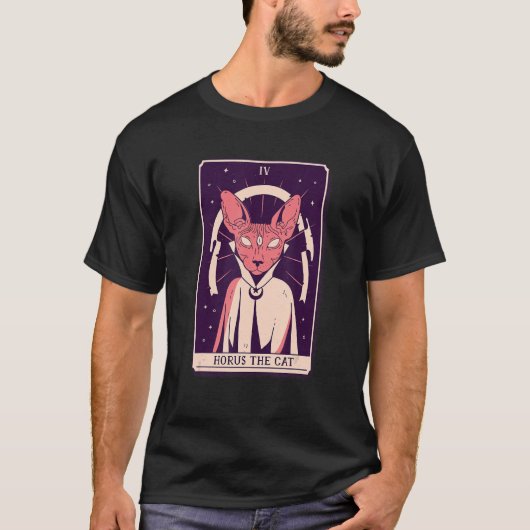 ホルスザキャットタロットカード Tシャツ (正面)