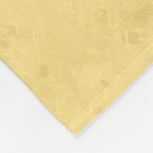 ホルスタインカウアンドカーフファームイエロー フリースブランケット (角)