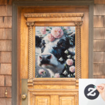 ホルスタインカウインフラワーズファームハウス絵画ズ