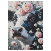 ホルスタインカウインフラワーズファームハウス絵画ズ クリップボード (裏面)