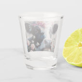 ホルスタインカウカーネーションズファームハパーソナライズされたウス ショットグラス (裏面)