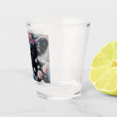 ホルスタインカウカーネーションズファームハパーソナライズされたウス ショットグラス (右)