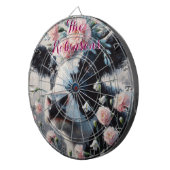 ホルスタインカウカーネーションズファームハパーソナライズされたウス ダーツボード (正面右)