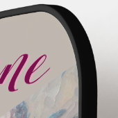 ホルスタインカウカーネーションズファームハパーソナライズされたウス ピックルボールラケット (左詳細)