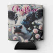 ホルスタインカウカーネーションズファームハパーソナライズされたウス 缶クーラー (裏面)