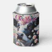 ホルスタインカウカーネーションズファームハパーソナライズされたウス 缶クーラー (缶裏面)