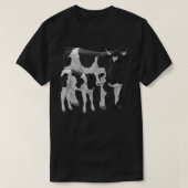 ホルスタインカウキュートカーフキャトル農家ギフト Tシャツ (デザイン正面)