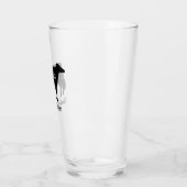 ホルスタインカウシルエットパーソナライズされたカントリーファーム タンブラーグラス (左)