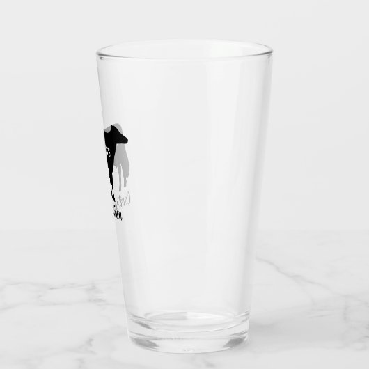 ホルスタインカウシルエットパーソナライズされたカントリーファーム タンブラーグラス (左)