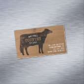 ホルスタインカウシルエット素朴スタイル マグネット名刺 (インサイチュ)