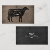 ホルスタインカウシルエット素朴スタイル 名刺 (正面/裏面)