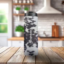 ホルスタインフェイクカウレザーナチュラルルック タンブラー