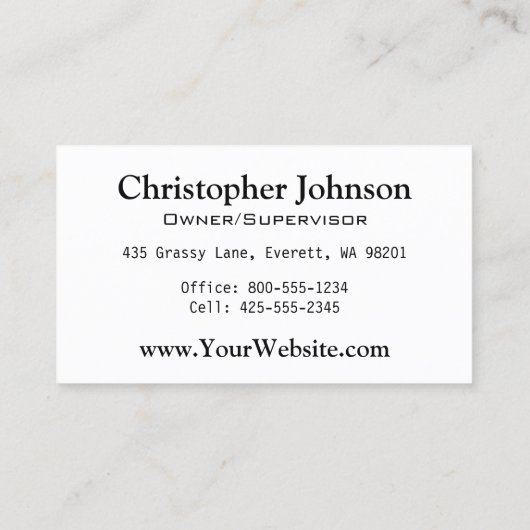 ホルスタイン乳牛ファーム 名刺 (裏面)