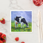 ホルスタイン乳牛、農家、カトレマン絵を描ズ スタンダードカクテルナプキン (インサイチュ)
