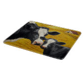 ホルスタイン牛とオールドウッドバーン カッティングボード (角)