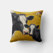 ホルスタイン牛とオールドウッドバーン クッション (裏面)