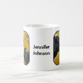 ホルスタイン牛とオールドウッドバーン コーヒーマグカップ (中央)