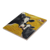 ホルスタイン牛とオールドウッドバーン タイル (側面)