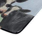 ホルスタイン牛と子牛 カッティングボード (角)