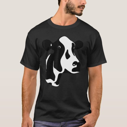 ホルスタイン牛の農家 Tシャツ (正面)