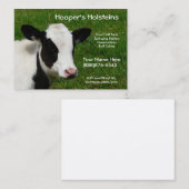 ホルスタイン牛乳牛牧場名刺 名刺 (正面/裏面)