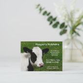 ホルスタイン牛乳牛牧場名刺 名刺 (スタンド正面)