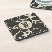 ホルスタイン牛隠しパターン コースター (左側)