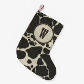 ホルスタイン牛隠しパターン スモールクリスマスストッキング (正面 (吊り時))