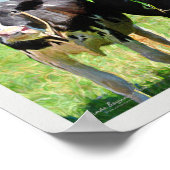 ホルスタイン牛3頭 ポスター (角)