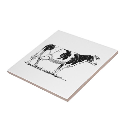 ホルスタイン牛 タイル (側面)