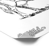 ホルスタイン牛 ポスター (角)