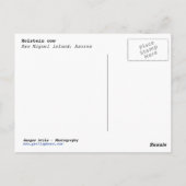 ホルスタイン牛 ポストカード (裏面)